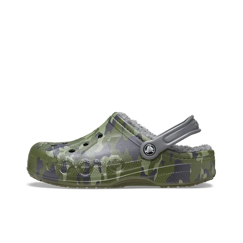 Crocs Baya Lined Clog Printing Fleece Lined Unisex Camouflage Slippers-0