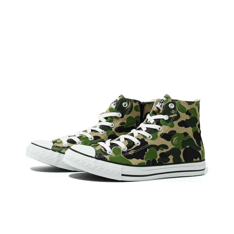 A BATHING APE ABC Camo Ape Sta Hi Stylish Skateboarding Shoes Women's Camouflage-2