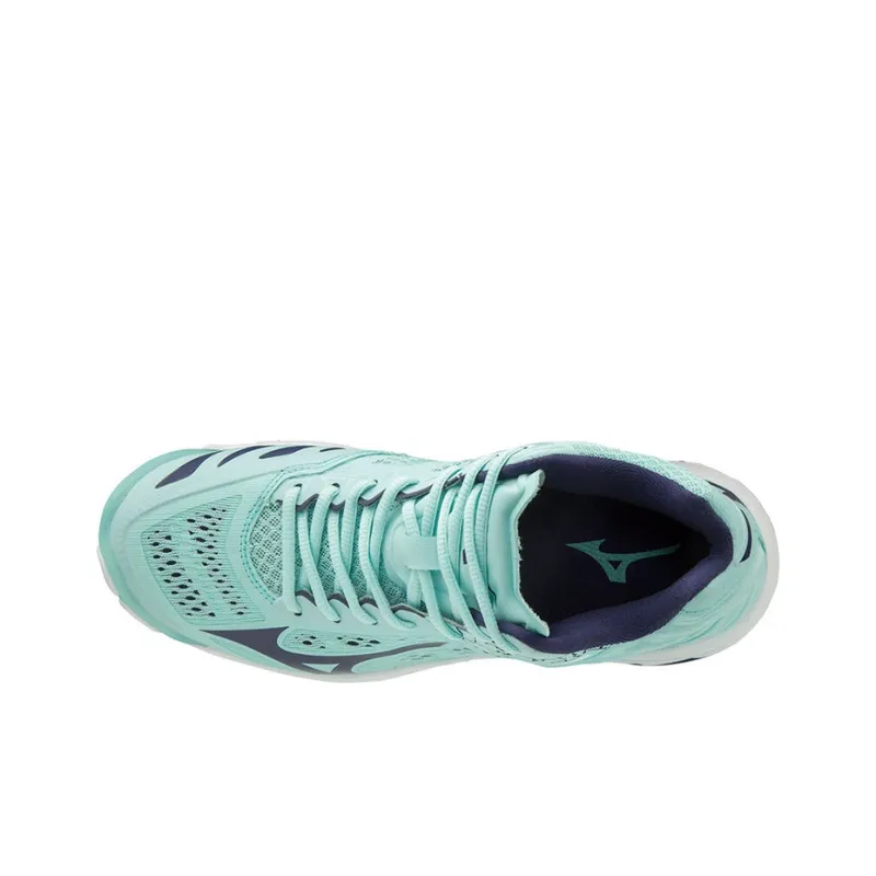 Mizuno Wave Lightning Z5 Slip-Resistant Breathable Mid-Top Running Shoes Unisex Blue White-2