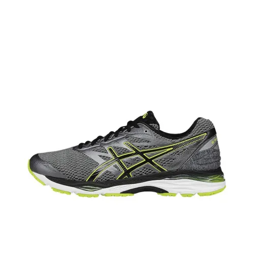 Asics Gel-Cumulus 18 Running Shoes Men Low-Top Black/Silver