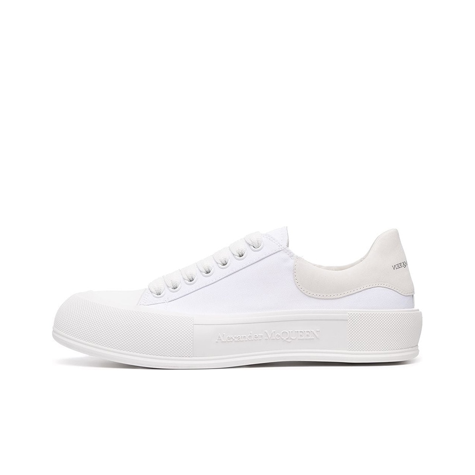 スニーカー DECK PLIMSOLL SNEAKERS WMNS) Alexander McQueen Deck Skate Plimsoll Shoes 'Black