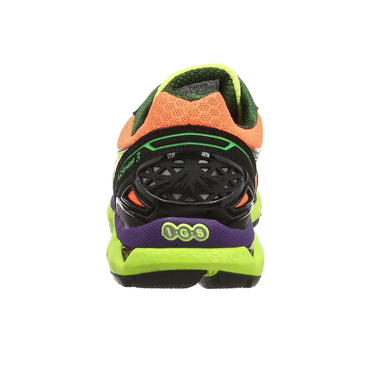 Asics Gel-Fuji Sensor 3 Gel-Fujisensor 3 Breathable Low-Top Running Shoes Men's Black Orange Green-3
