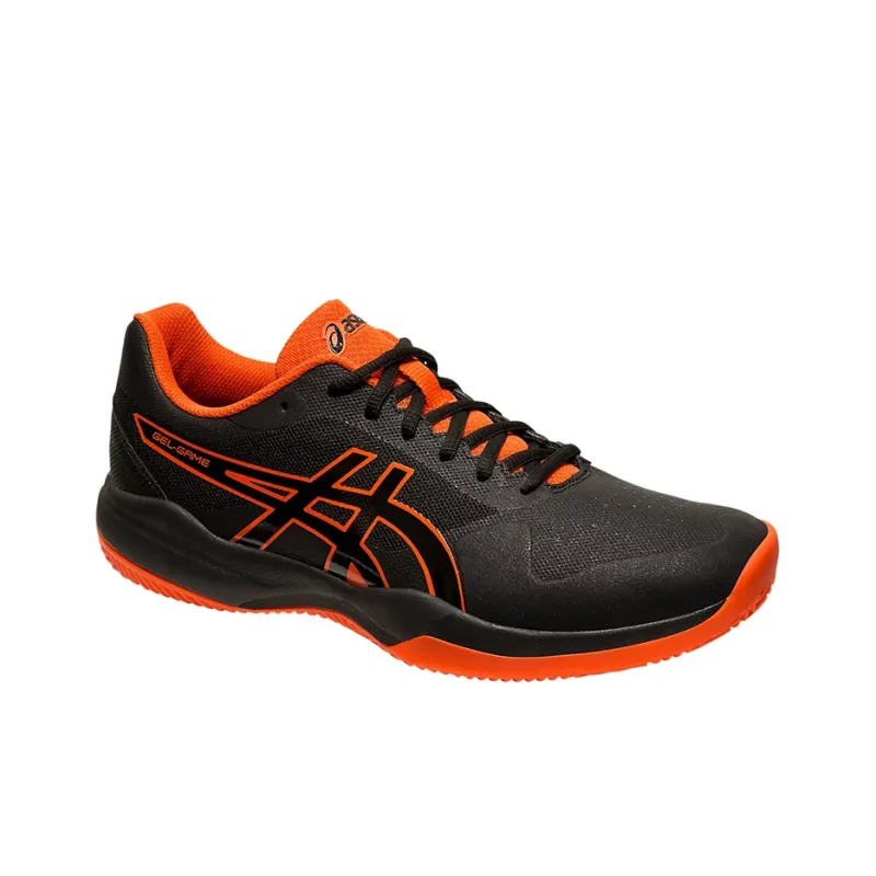 Asics Gel-Game 7 Clay / Oc Low-Top Running Shoes Men's Black Orange-3