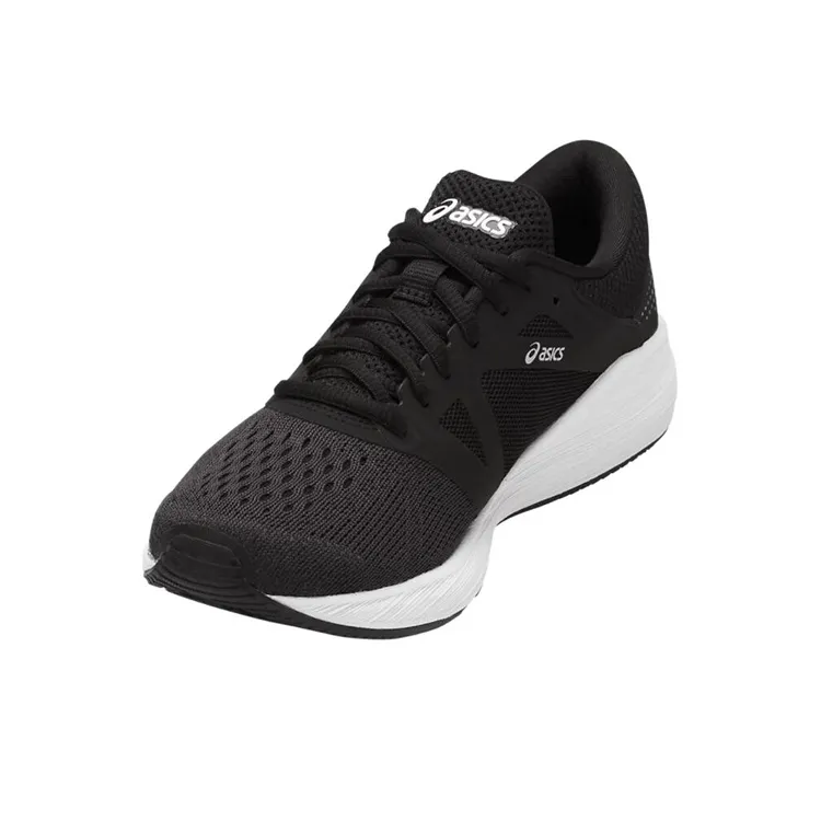 Asics Roadhawk Ff Durable Breathable Low-Top Running Shoes Women's Black White-3