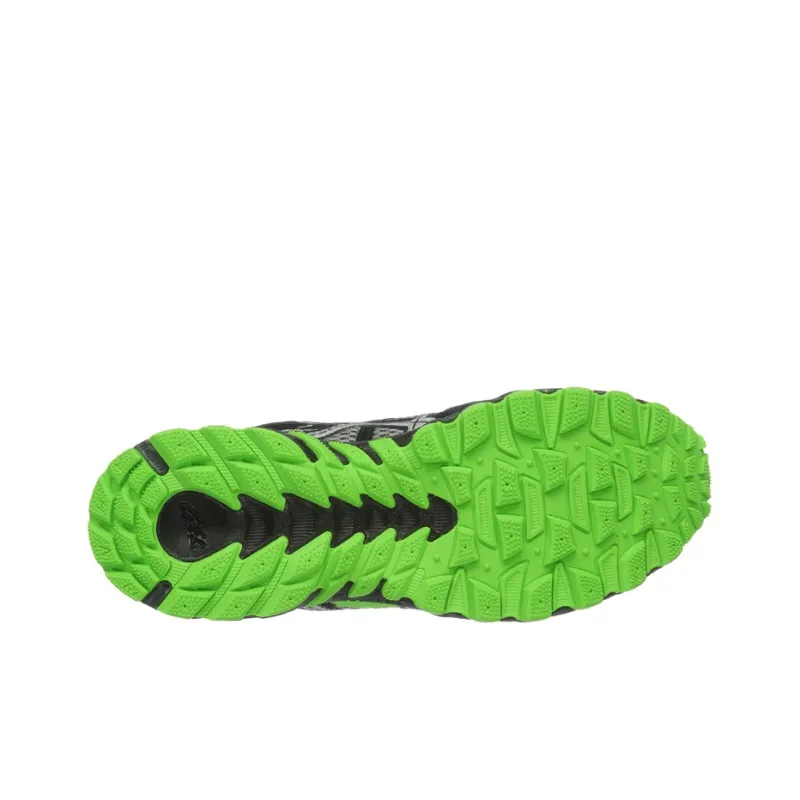 Asics Anti-Slip Wear-Resistant Low-Top Sports Running Shoes Men's Gray Green-4