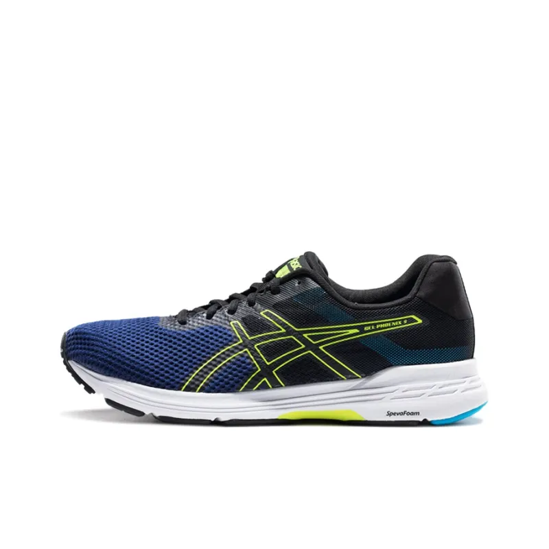 Asics Gel-phoenix 9 Wear-Resistant Low-Top Running Shoes Men's Blue Black-0