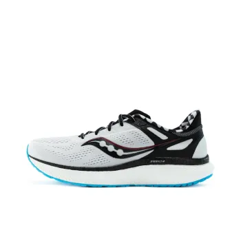 Saucony Hurricane Cushioning Anti-Slip And Wear-Resistant Support Low-Top Running Shoes Men's White Black