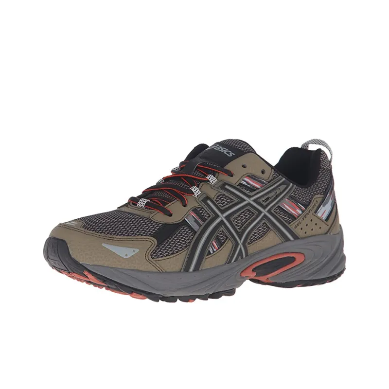Asics Gel-Venture 5 Wear-Resistant Low-Top Running Shoes Men's Gray Brown-2