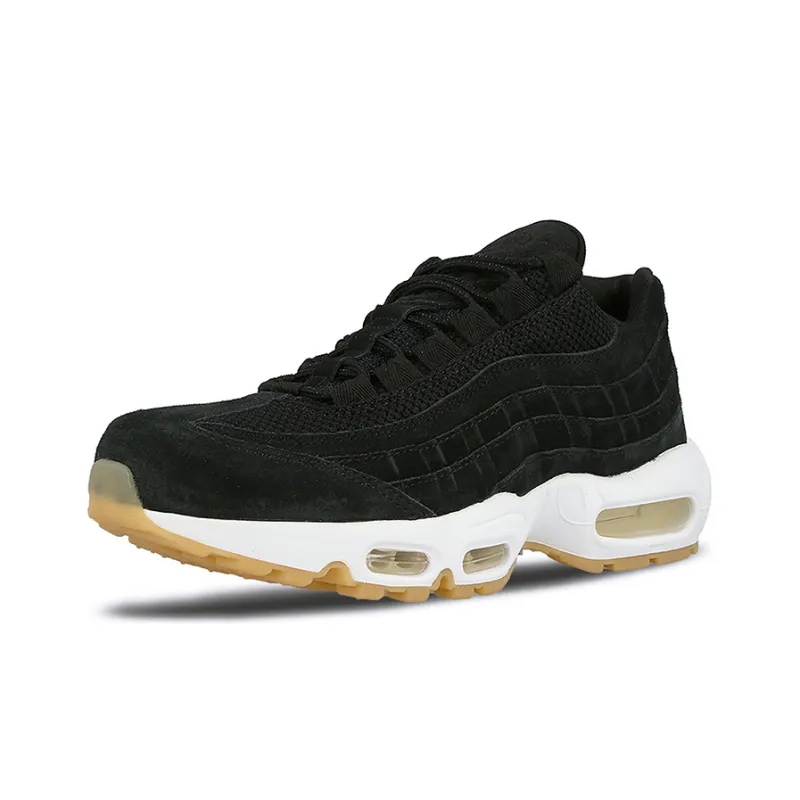 Nike Air Max 95 Cushioning Anti-Slip And Wear-Resistant Breathable Rebound Low-Top Running Shoes Men's Black-2