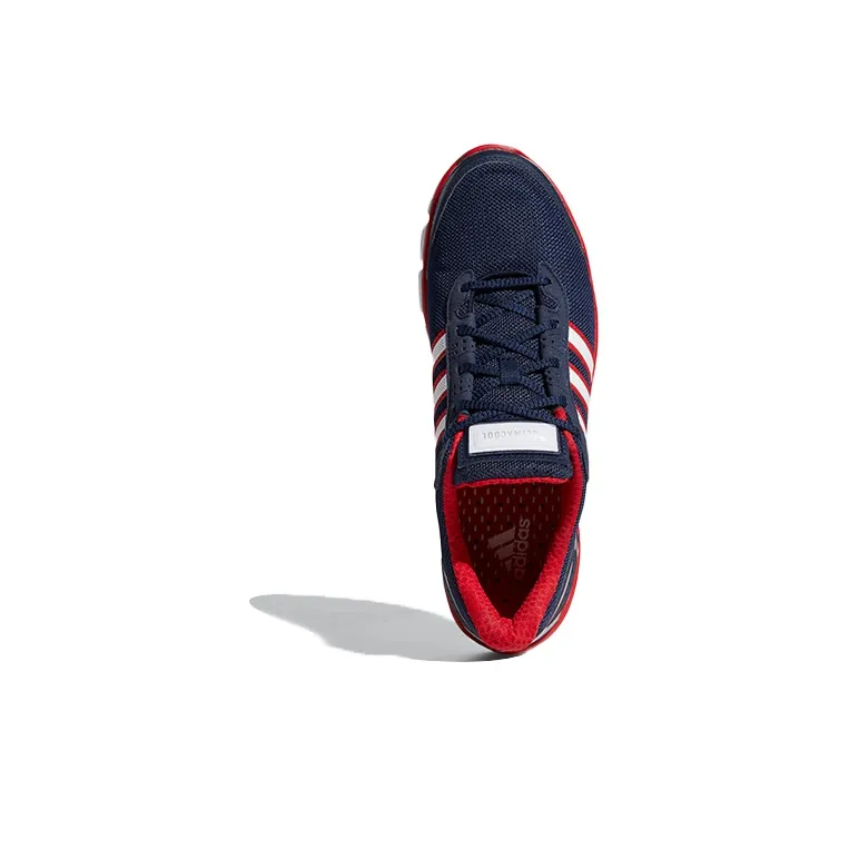 Adidas Climacool Cushioning Anti-Slip And Wear-Resistant Low-Top Running Shoes Unisex Blue Red-4