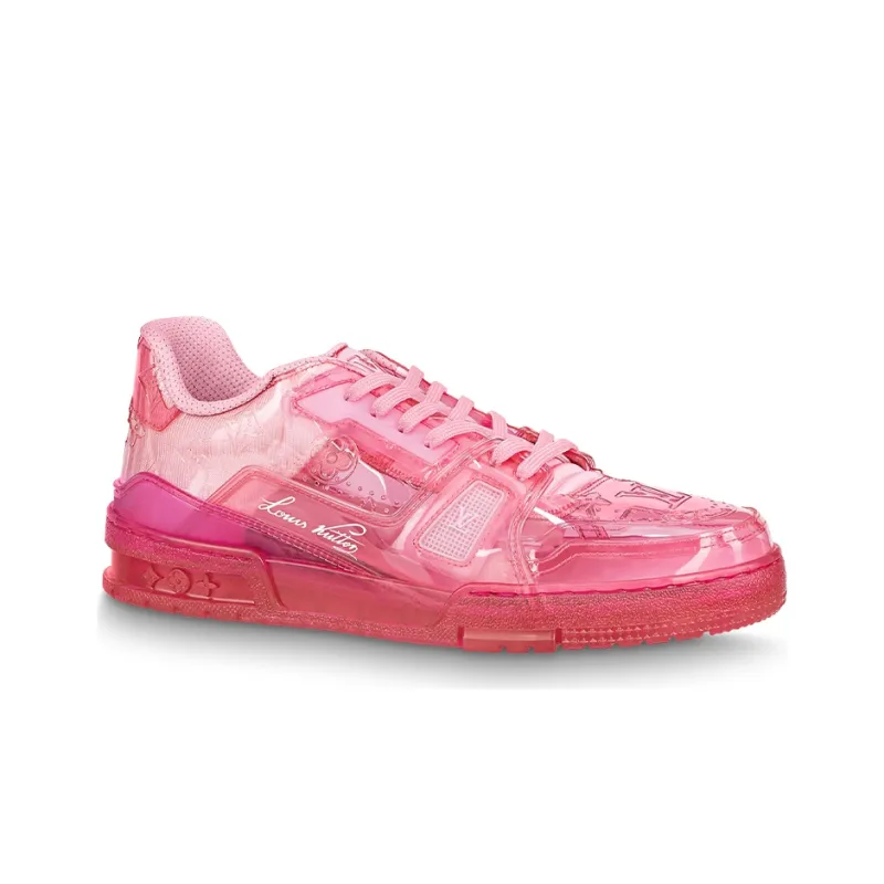 LOUIS VUITTON Trainer Sneakers 'Pink PVC'-1