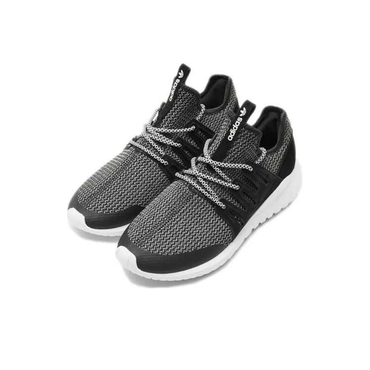 Adidas Originals Tubular Cozy Breathable Running Shoes Black White Unisex 'Black White'-2
