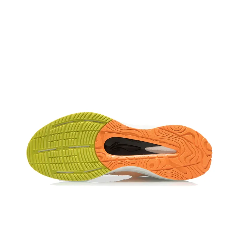 LiNing YueYing Cushioned Anti-Slip And Wear-Resistant Lightweight Low-Top Running Shoes Men's White Orange-6