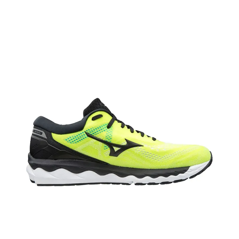 Mizuno Wave Sky 4 Running Shoes Men Low Top Yellow/Black-1