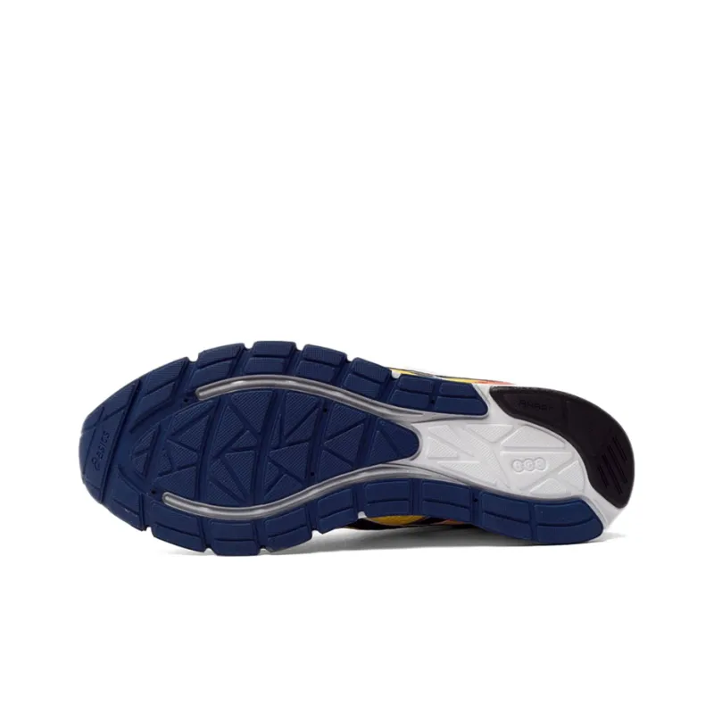 Asics Anti-Slip And Wear-Resistant Breathable Low-Top Running Shoes Men's Blue Lemon-5