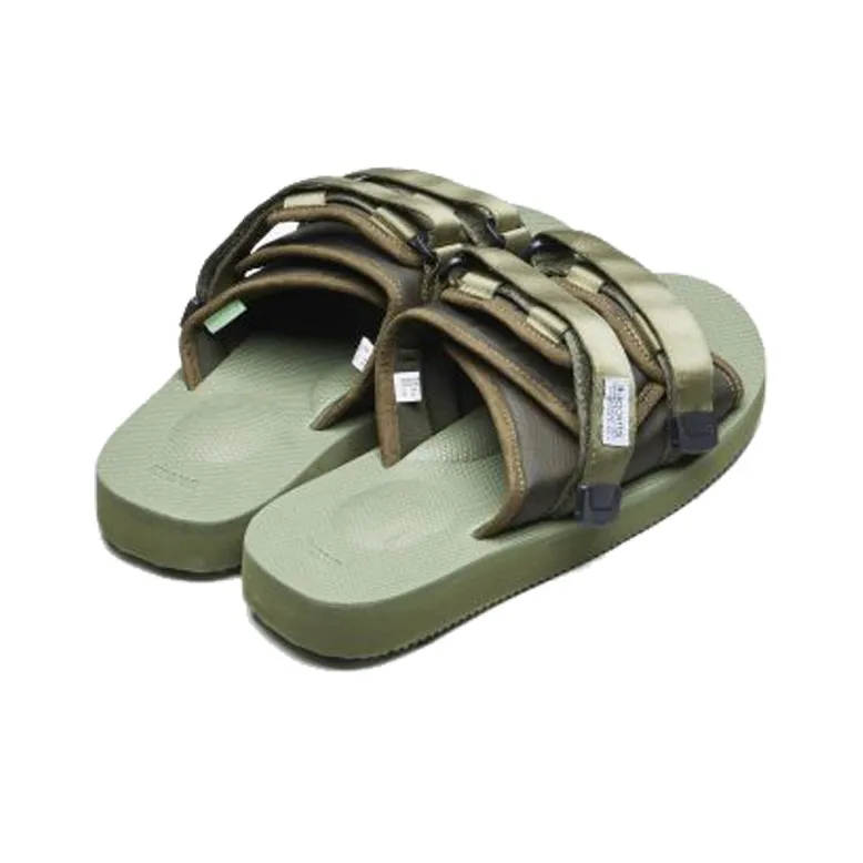 Suicoke Slip Resistant Slide Slippers Men's Olive Green-4