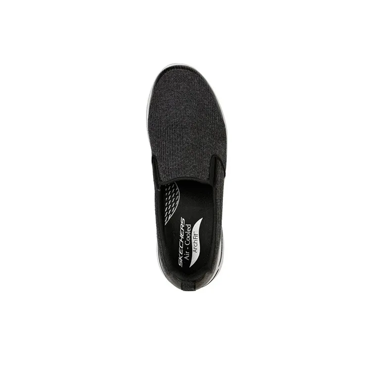 Skechers GO WALK 1 Arch Fit - Our Earth Cushioning Anti-Slip And Wear-Resistant Low-Top Casual Shoes Men's Black Gray-3