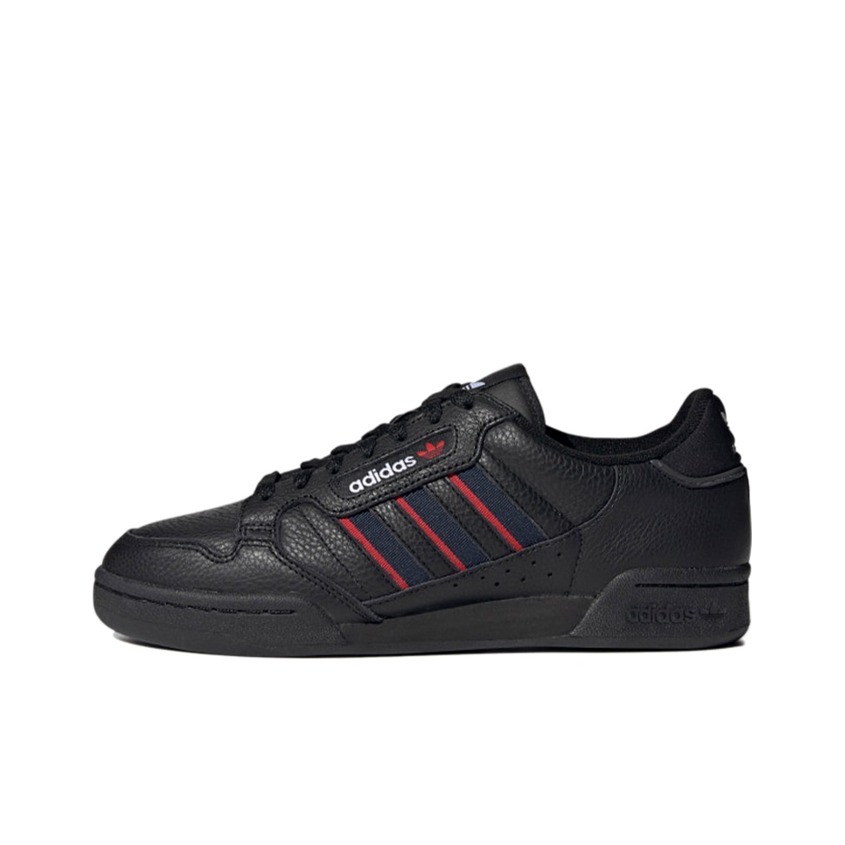 Adidas Originals Continental 80 Skateboard Shoes Unisex Low Top Black Red White POIZON