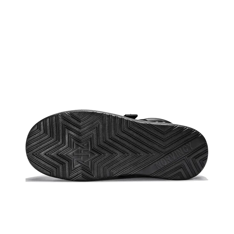 NORVINCY Stylish Skateboarding Shoes Unisex Black-4