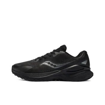 Saucony Phoenix Hybrid Firebird Cushioned Slip Resistant Low Top Running Shoes Men's Black