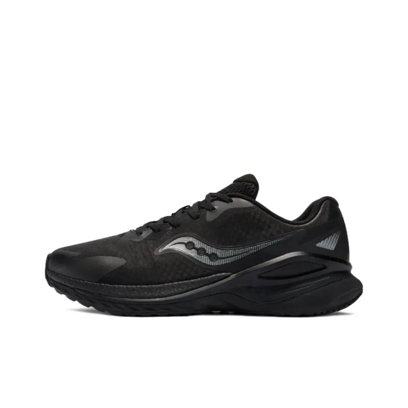 Saucony Phoenix Hybrid Firebird Cushioned Slip Resistant Low Top Running Shoes Men's Black-0