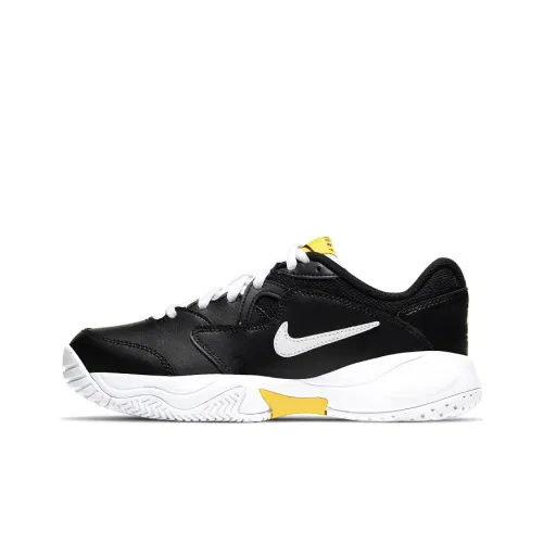 Nike Court Lite 2 Tennis Shoes Women's Low-Top Black/Yellow/White