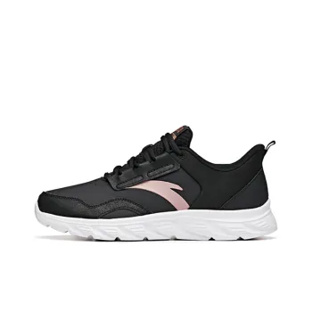 Anta Running Collection Cushioned Anti Slip Wear Resistant And Water Resistant Low Top Running Shoes Women's Black