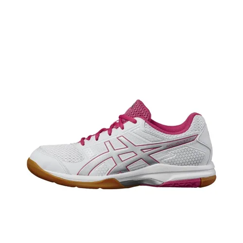 Asics Gel-Rocket Running Shoes Women's Low-Top Pink/White