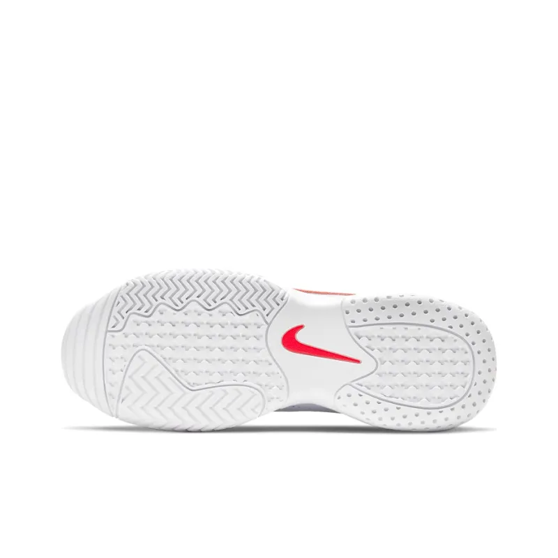 Nike Court Lite 2 Football Grey Bright Crimson Women's-5