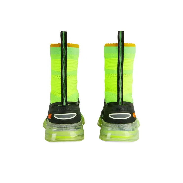 GUCCI Ultrapace R Mid 'Neon Green Black'-3