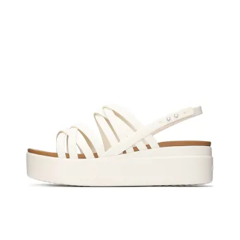 Crocs Brooklyn Strappy White Sandals Women's