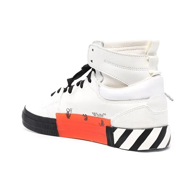 OFF WHITE Vulcanized Hi Top White Black-3