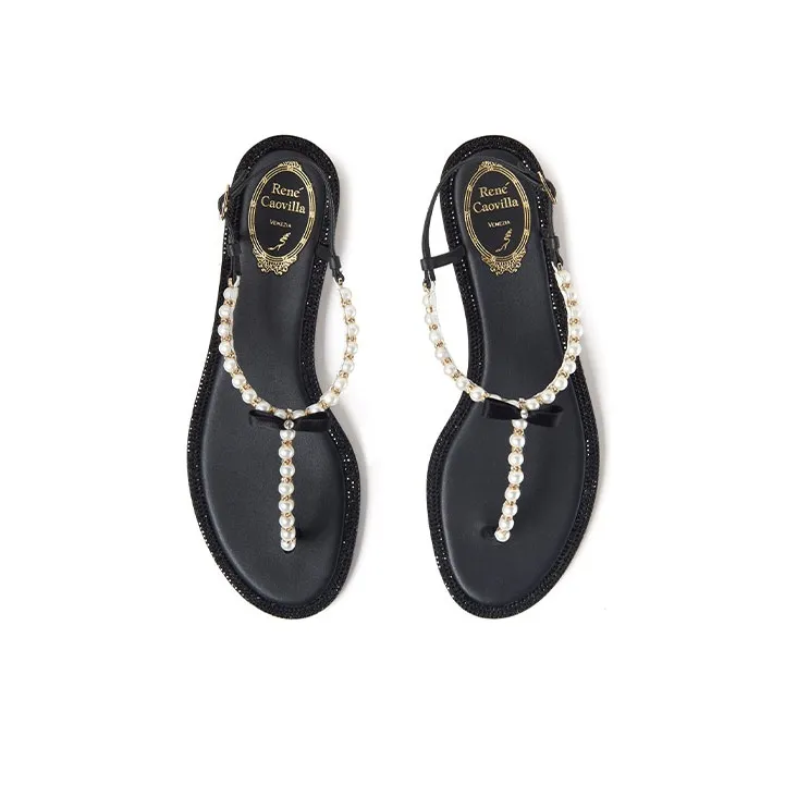 RENE CAOVILLA Eliza Sandal Women's Black-4