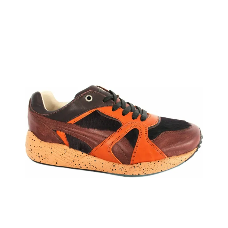 PUMA Trinomic Xs500 Cushioning Anti-Slip Wear-Resistant Breathability Low-Top Running Shoes Men's Orange Brown-1