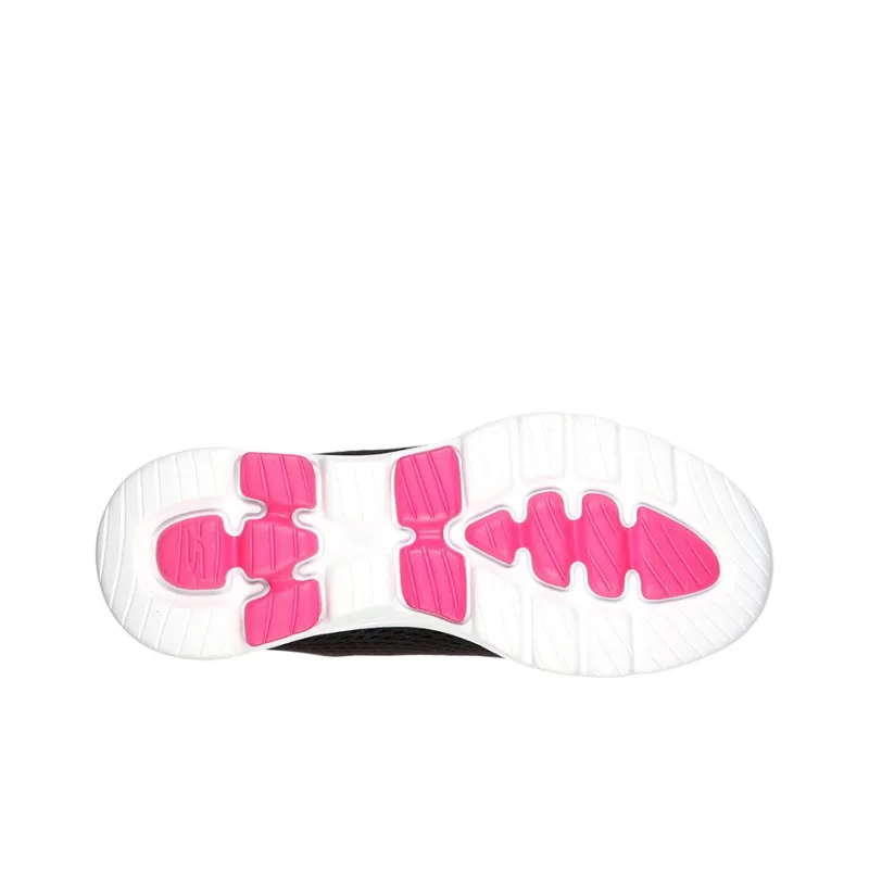 Skechers Go Walk 5 Cushioning Anti-Slip And Wear-Resistant Low-Top Running Shoes Women's Black Pink-4