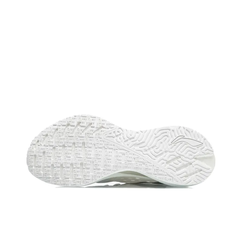 LiNing Jueying Essential Abrasion Resistant Breathable Low Top Running Shoes Mist White-4