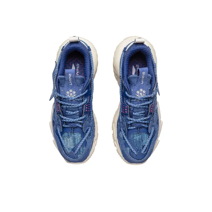 LiNing Running Shoes Men's Navy-3
