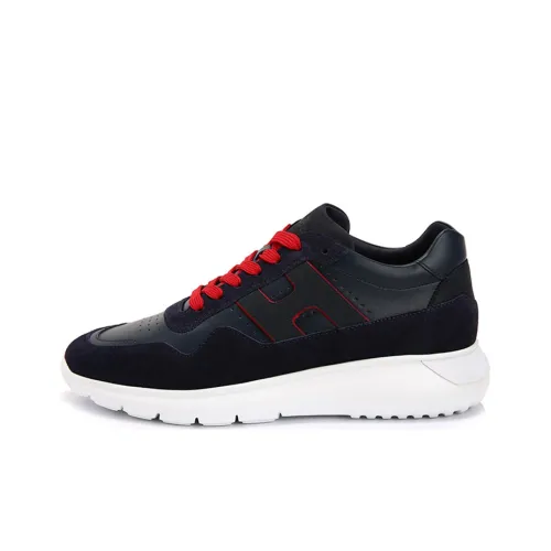 HOGAN Interactive³ Casual Shoes Men Low-Top Black Red