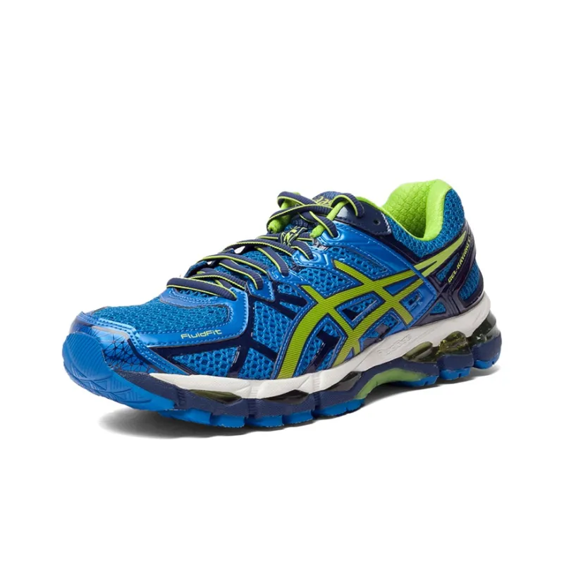 Asics Gel-Kayano 21 Running Shoes Men Low-Top Ocean Blue/Yellow-2
