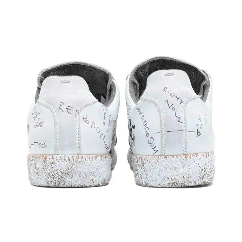 Maison Margiela Replica Low-Top Stylish Skateboarding Shoes Men's White-4