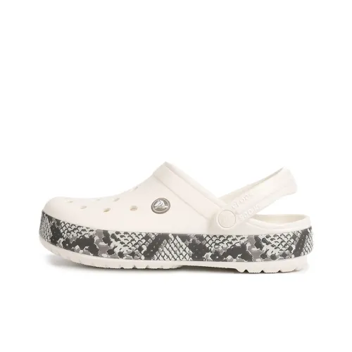 Crocs Crocband Snake Print Clogs 'White Black'
