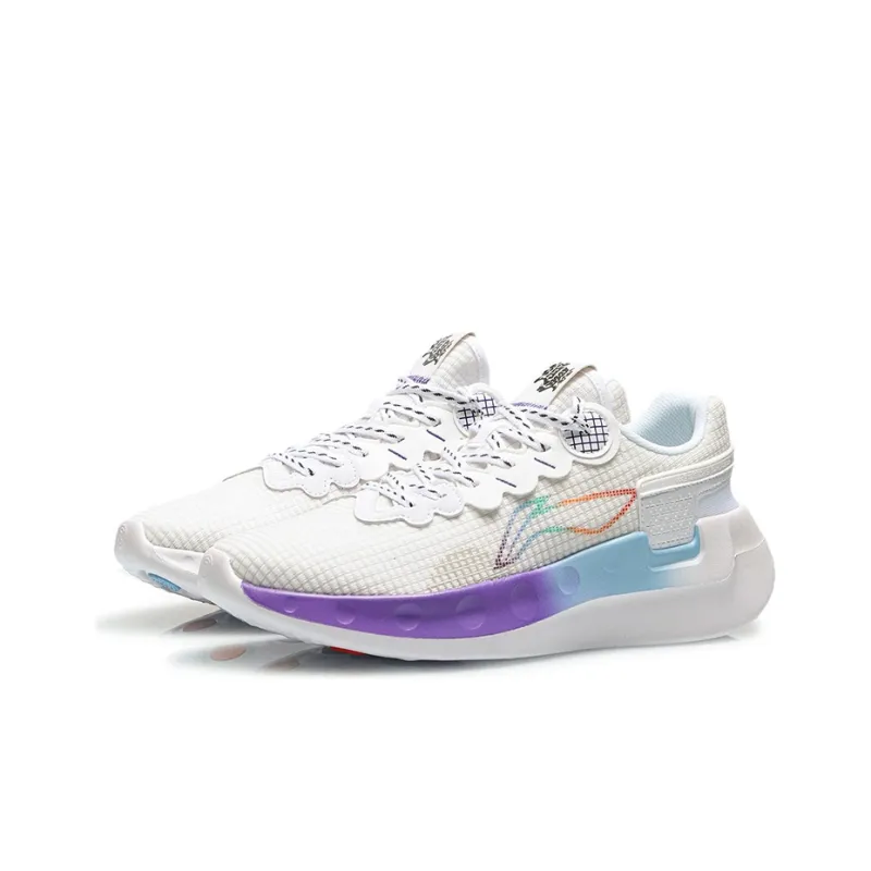 LINING Running Shoes Men Low Top White-2
