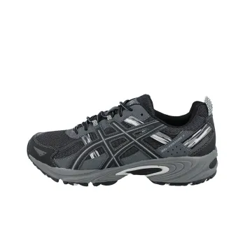 Asics Gel-Venture 5 Wear-Resistant Slip-Resistant Low-Top Running Shoes Men's Dark Gray 4E-Width