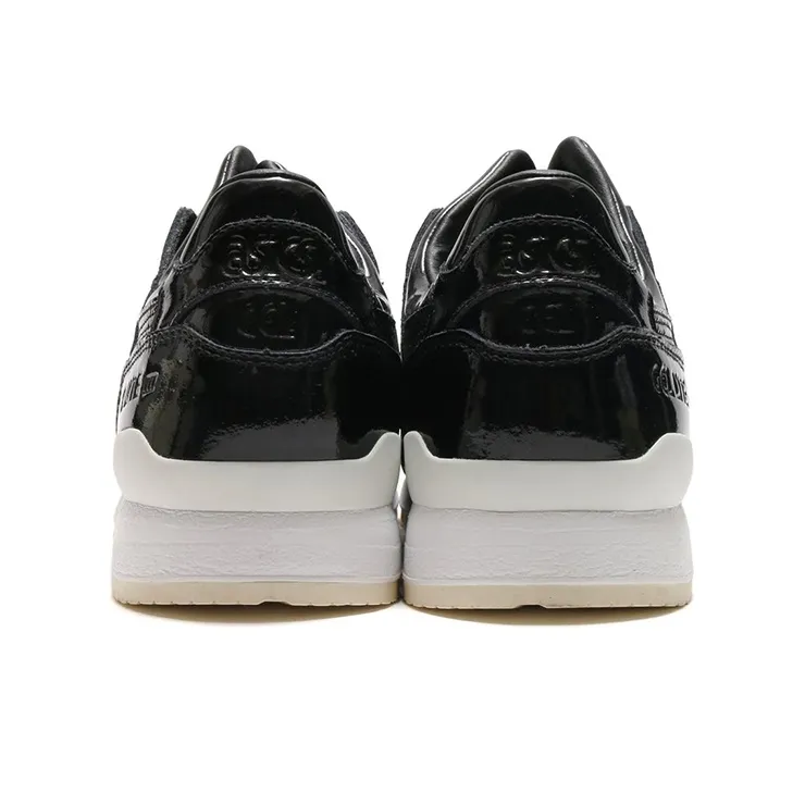 Asics Gel-Lyte 3 Wear-resistant And Lightweight Low-Top Running Shoes Men's Black White-3