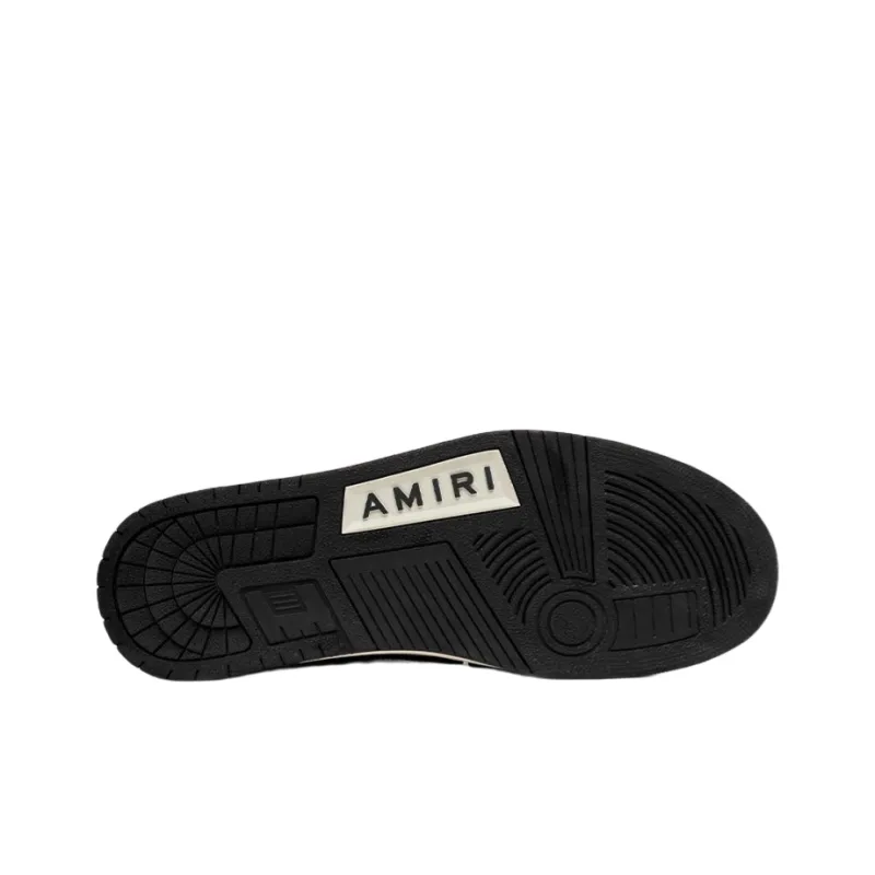 AMIRI Skel Top High 'Black White'-4