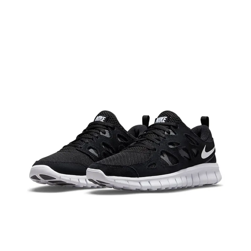 Nike Free Run 2 (GS) Sports Running Shoes Black/White Female-2
