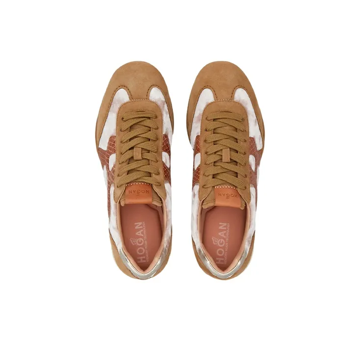 HOGAN Olympia Casual Shoes Women's Low-Top Brown-2