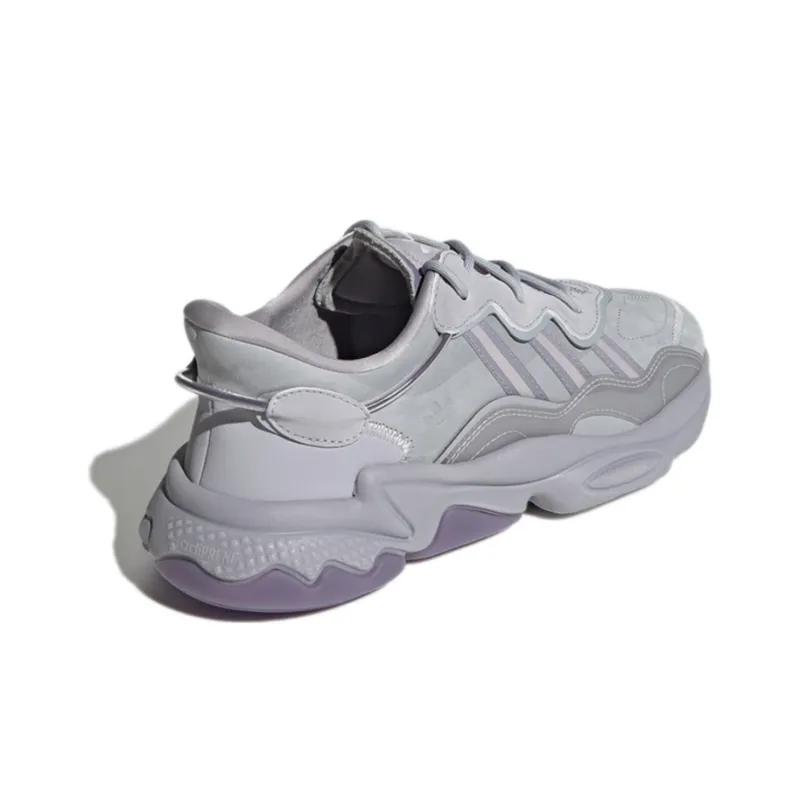 Adidas Originals Ozweego Cozy Wear Resistant Running Shoes Gray Purple-3