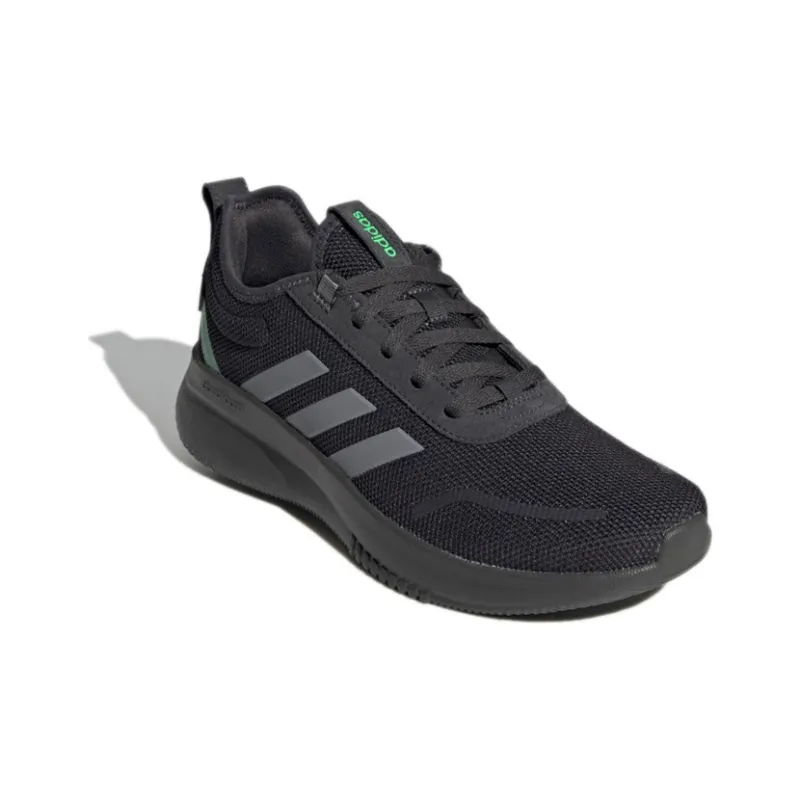 Adidas Neo Lite Racer Rebold Wear-Resistant Low-Top Running Shoes Men's Black Gray-2