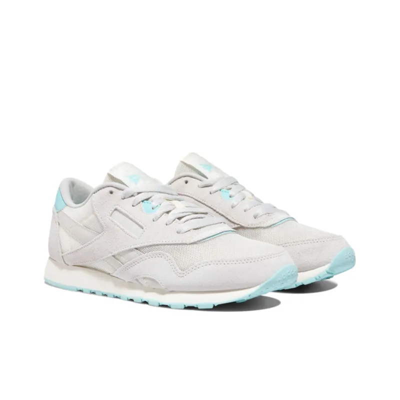 Reebok Classic Nylon Casual Shoes Women's Low-Top Gray/Blue-2